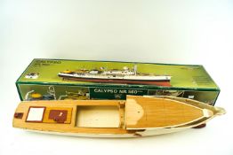 A Billing boats Calypso model kit, in original box, (part-built,