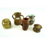 A group of assorted Studio pottery items