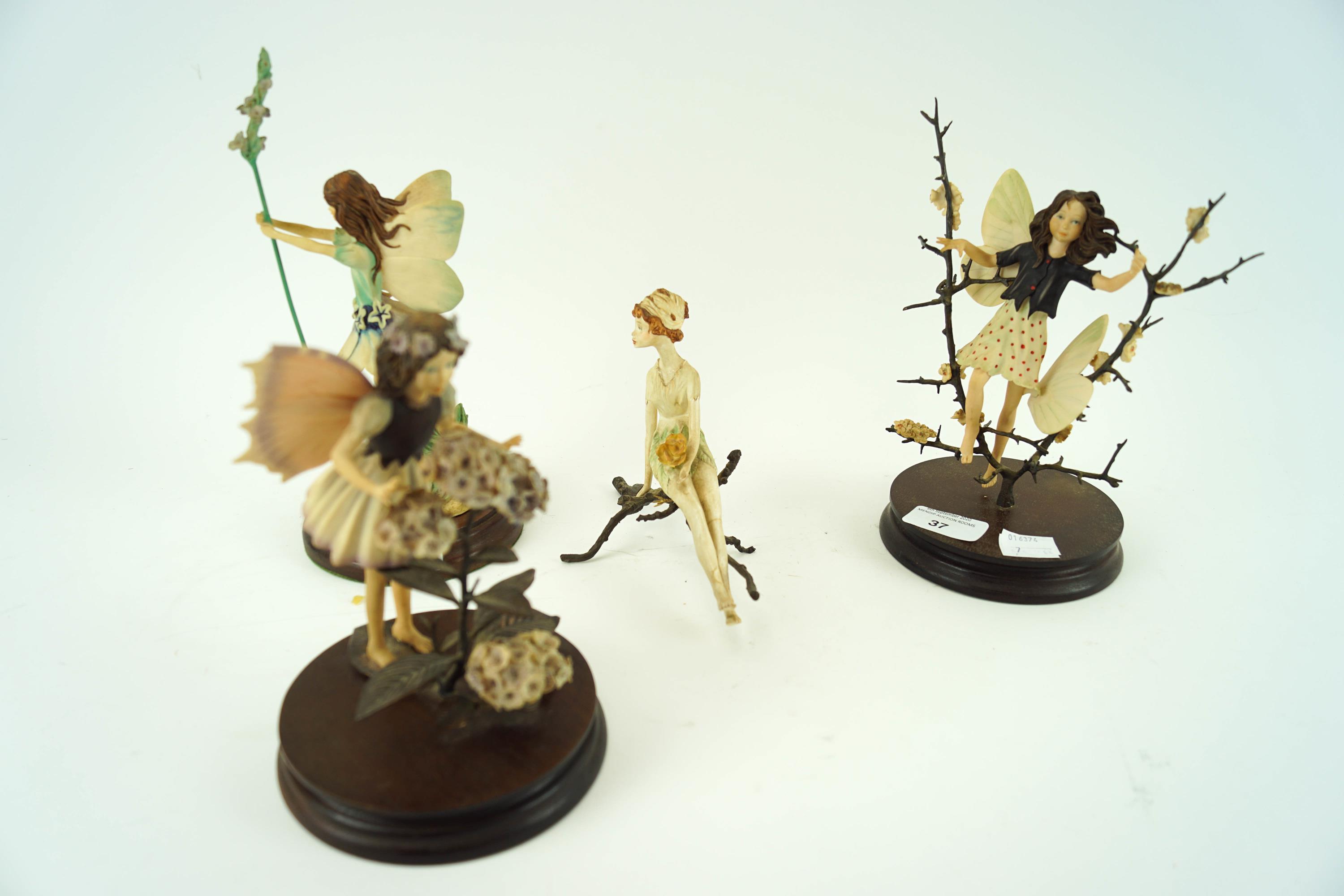 Two Border Fine Arts 'Flower Fairies' and other figures