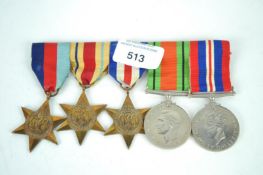 A group of WWII medals awarded to Roy Rogers