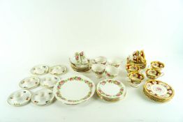 A Colclough and a Royal Albert tea set and other items