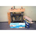 A tile cutter,