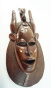 A late 20th century African tribal mask,