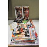 A collection of Spice Girls 1990s merchandise to include two figures