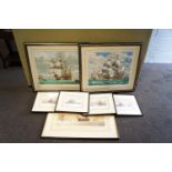 A group of maritime prints