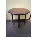 An Edwardian mahogany table