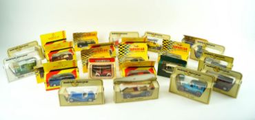 A group of model cars