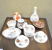 A Royal Worcester apple and various pieces of Wedgwood and other items