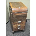 An art deco wood cabinet