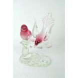 A bird glass sculpture