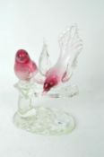 A bird glass sculpture