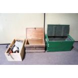 A quantity of tools and two tool boxes