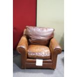 A leather armchair