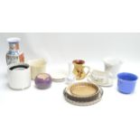 A collection of china to include an oriental vase,