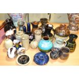 A group of Studio pottery items