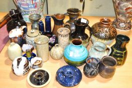 A group of Studio pottery items
