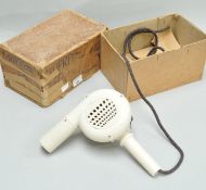 A boxed period Bakelite Supreme hair dryer