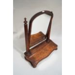 A Victorian mahogany dressing table mirror,