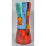 A Poole pottery gemstone hour glass vase,