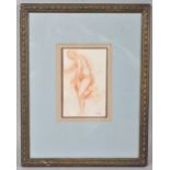 Louis Antoine Leor Reisente, Study of a Lady, chalk 15cm x 10cm ,