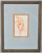 Louis Antoine Leor Reisente, Study of a Lady, chalk 15cm x 10cm ,