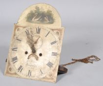 A longcase clock movement, inscribed 'Geo' Lewton Kingswood,