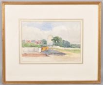 William Collingwood, Old Hastings Church, watercolour 16.5cm x 24.