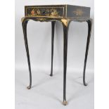 A 1920's lacquered side table,