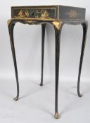 A 1920's lacquered side table,