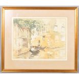 Roland Hill, Venetian scene watercolour, signed and inscribed lower left 25cm