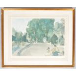 Russell Flint, ladies on the promenade coloured print,