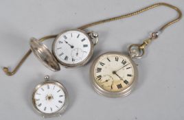 A collection of pocket watches of variable design, all in used condition and not in working order.