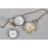 A collection of pocket watches of variable design, all in used condition and not in working order.