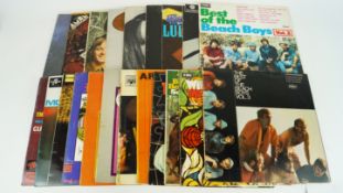 A collection of assorted 1960s LP records to include Beach Boys and Soul Music