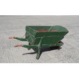 A wooden green painted wheelbarrow Approx 156cm long