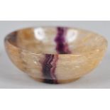 A Derbyshire Blue John bowl,