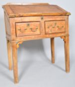 An 18th century pine clerk's desk,