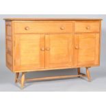 An Ercol blonde sideboard, mid century, model no 351,