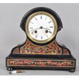 A late 19th century mantel clock, of arched rectangular form,