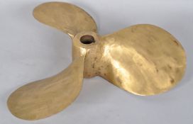 A bronze ships propeller