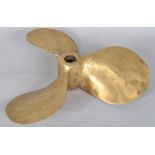 A bronze ships propeller