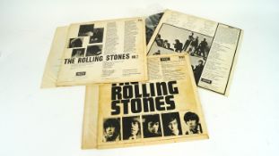A collection of Rolling Stones album LP records to include Aftermath and others