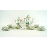 A Herend part coffee service,