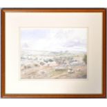 Rowland Hill, Dunkery from Winsford hill, watercolour,signed lower left