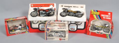 Four Polistil die cast vehicles, in original boxes,