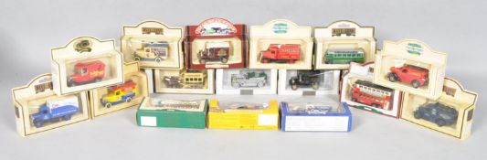 Eighteen boxed Lledo die cast model cars