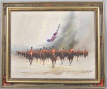 Colin Maxwell Parsons, Military Charge, oil on canvas,