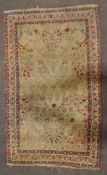 A small Middle Eastern rug,