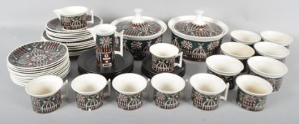 A Portmeirion 'Magic City' pattern part dinner-service, 1960s, printed marks,