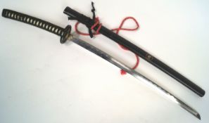 A Japanese Katana sword, with stainless steel blade,